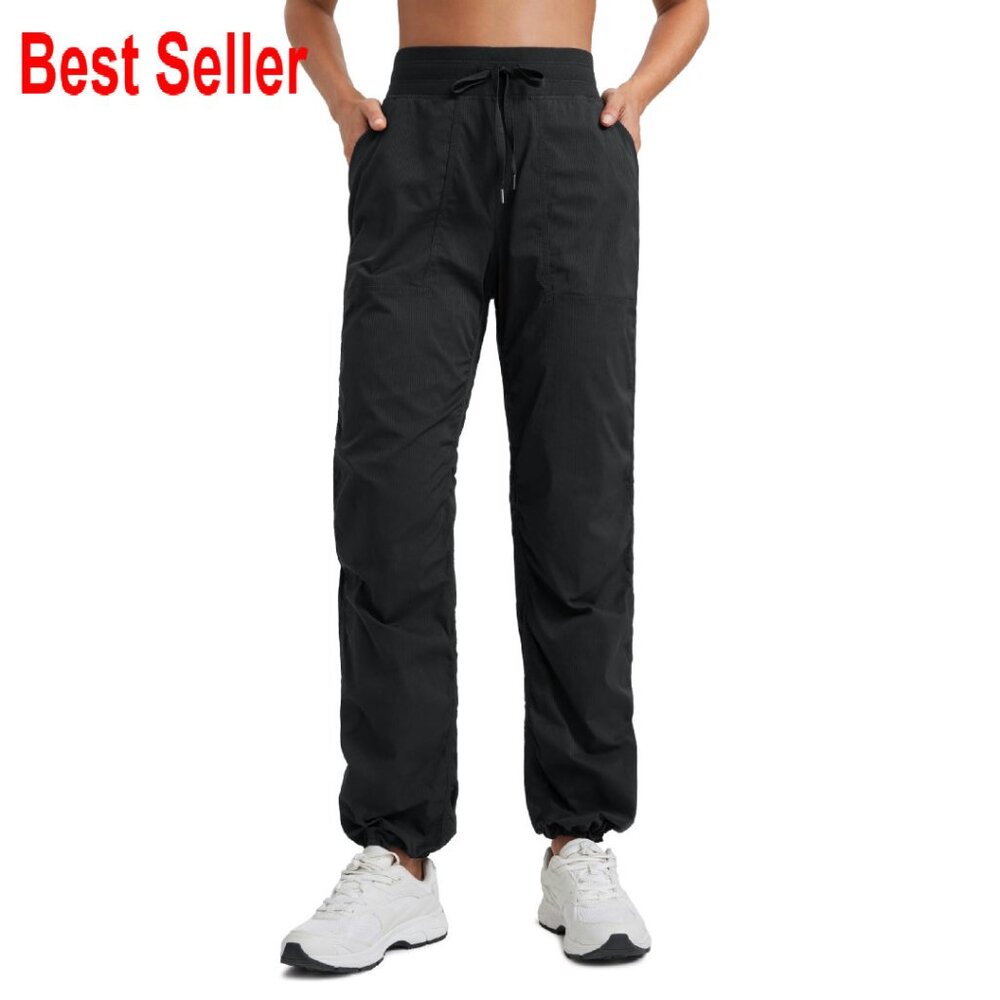 Lightweight Straight Leg Joggers Athletic Casual Workout Pants With Pockets